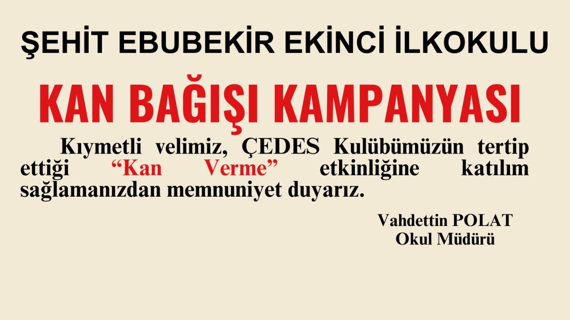 KAN VERME ETKİNLİĞİMİZE DAVETLİSİNİZ